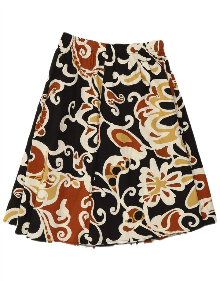VINTAGE Falda acampanada para mujer W28 Mediana Multicolor Floral