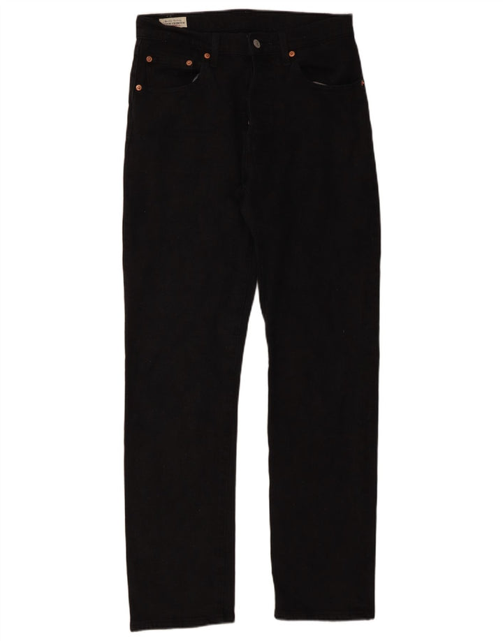 Levi's Vaqueros rectos 501 para hombre W27 L30 Algodón negro