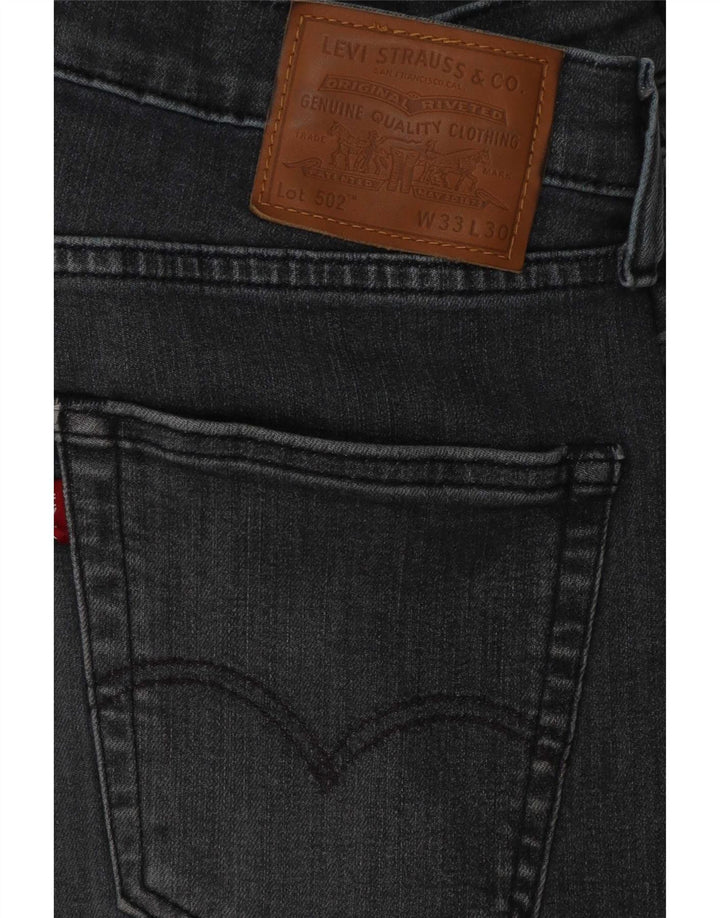 Vaqueros Levi's 502 Tapered para hombre W33 L30 Algodón gris