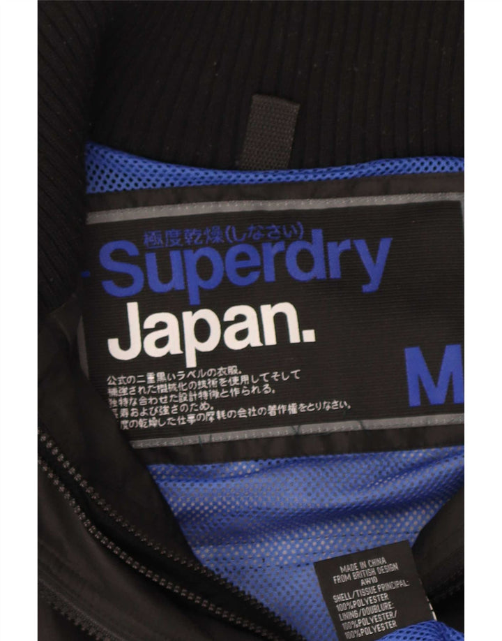 Superdry Chaqueta Lluvia Gráfica Mujer UK 44 Mediano Negro