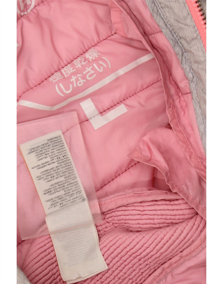 Superdry Chaqueta Acolchada Con Capucha Para Mujer UK 44 Poliéster Gris Grande