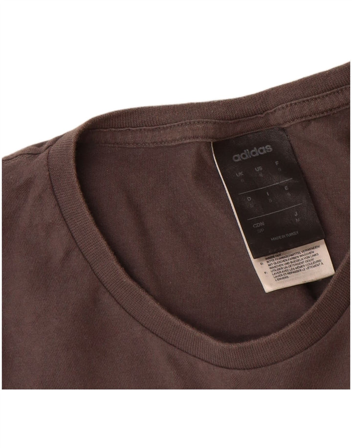 Adidas - Camiseta gráfica para hombre, talla pequeña, algodón gris