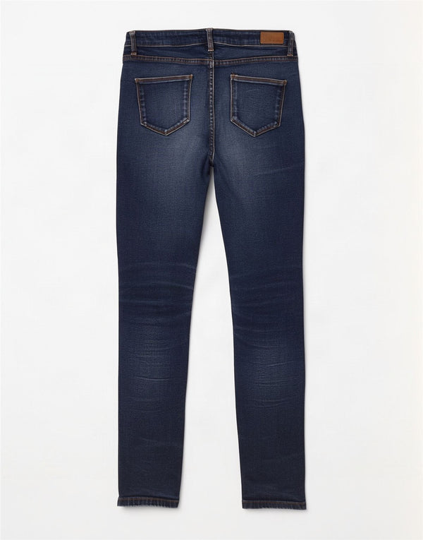 Vaqueros ajustados para mujer Fat Face UK 12 W32 L29 Algodón azul