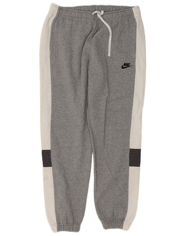 Nike Pantalones de chándal para hombre Joggers Large gris Colorblock Cotton