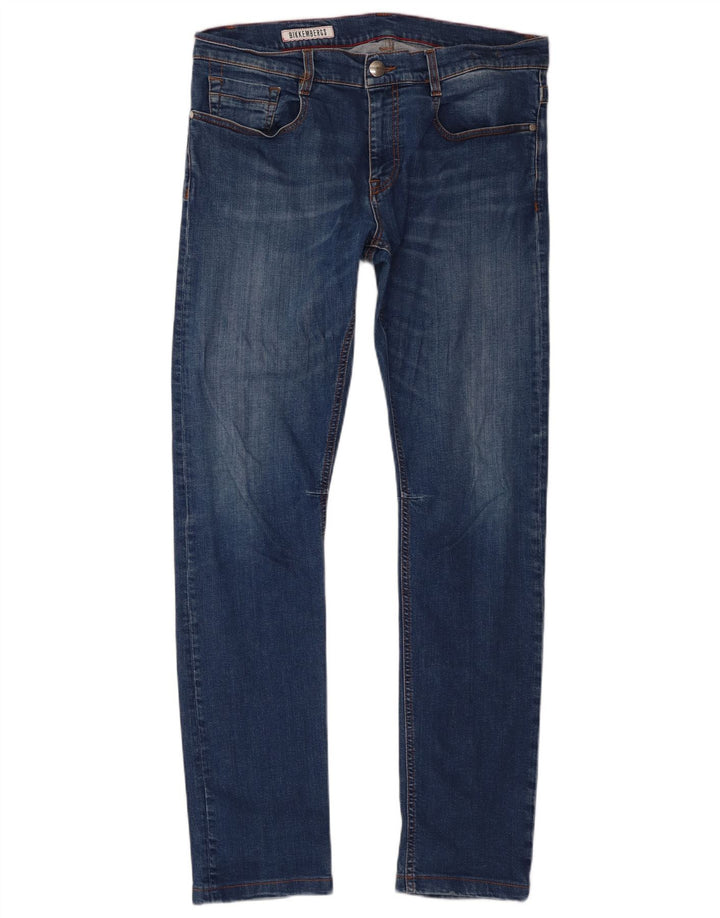 Bikkembergs Vaqueros ajustados para hombre W34 L32 Azul