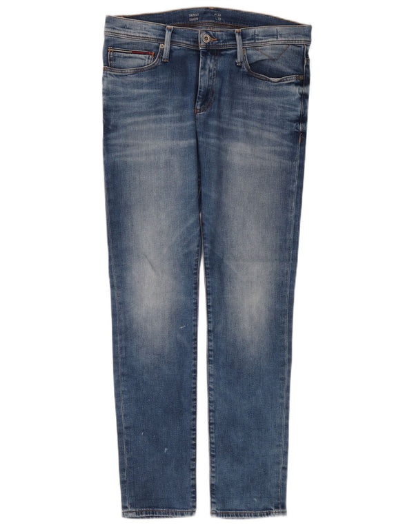 Tommy Hilfiger Vaqueros pitillo Simon para hombre W33 L32 Algodón azul