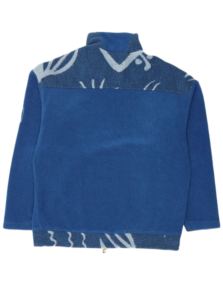 Dubin Jersey de forro polar con cuello y cremallera para hombre IT 52 Poliéster geométrico azul grande