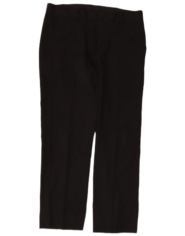 Pantalón chino recto Izod para hombre W34 L32 Poliéster negro