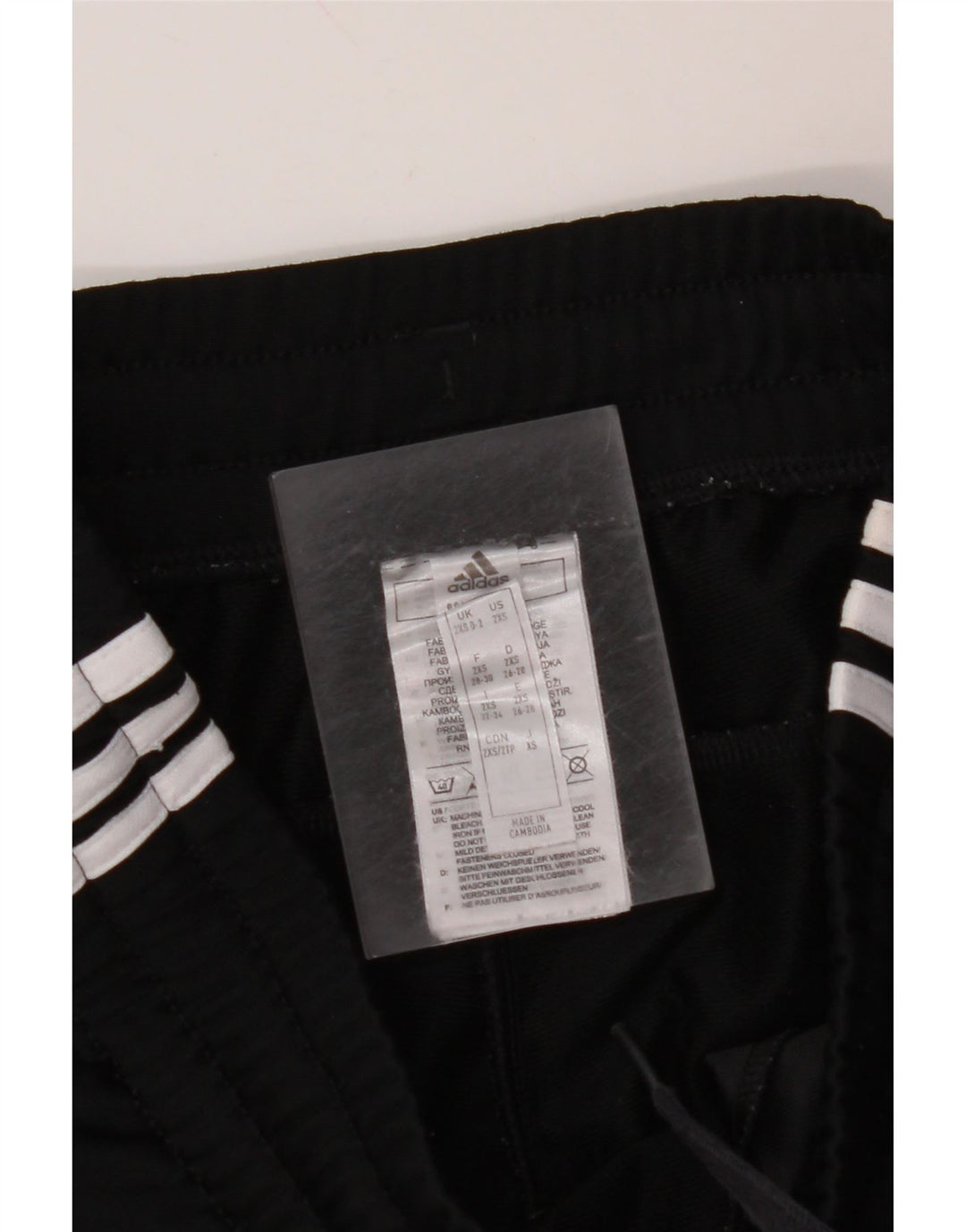 ADIDAS Pantalones de chándal para mujer UK 0/2 2XS Negro Poliéster