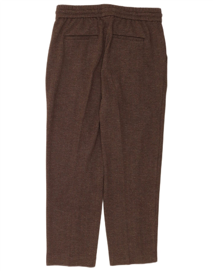 Pantalones de chándal para mujer Reiss UK 42 Algodón en espiga marrón medio