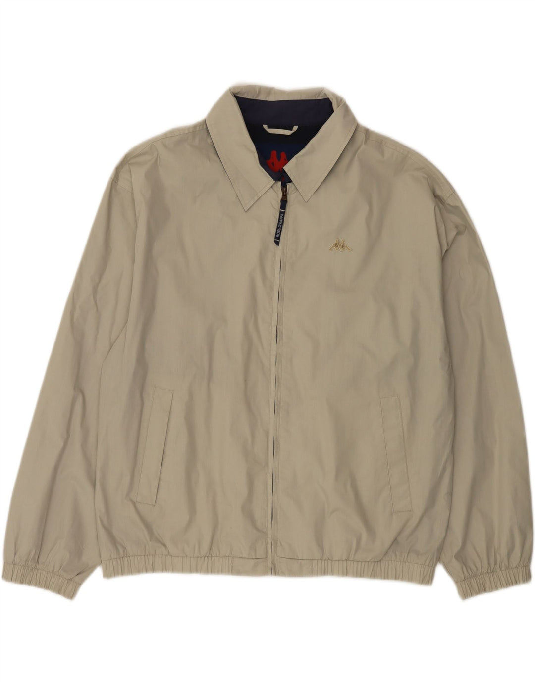 Kappa Chaqueta Bomber para Hombre UK 40 Grande Poliéster Beige