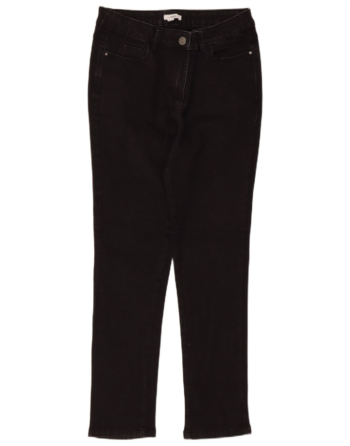 M&Co Vaqueros ajustados para mujer UK 12 Medium W30 L27 Algodón negro