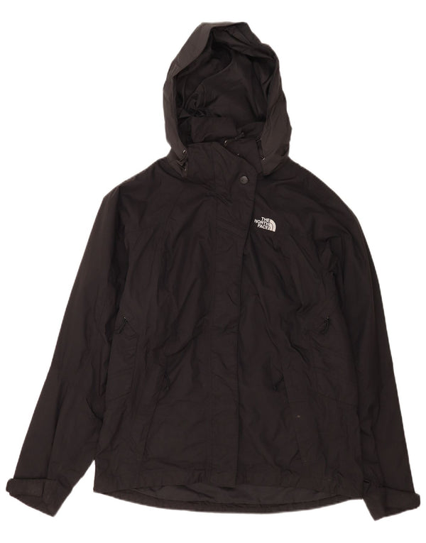 The North Face Chaqueta cortavientos con capucha para mujer UK 44 Medium Black Nylon