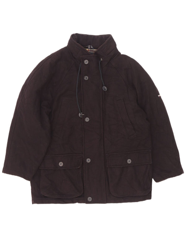Abrigo Ivy Oxford para hombre IT 50 grande lana azul marino