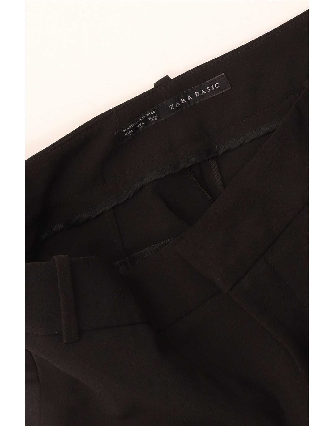 Zara Mujer Pantalón Chino Slim Medium W28 L27 Negro