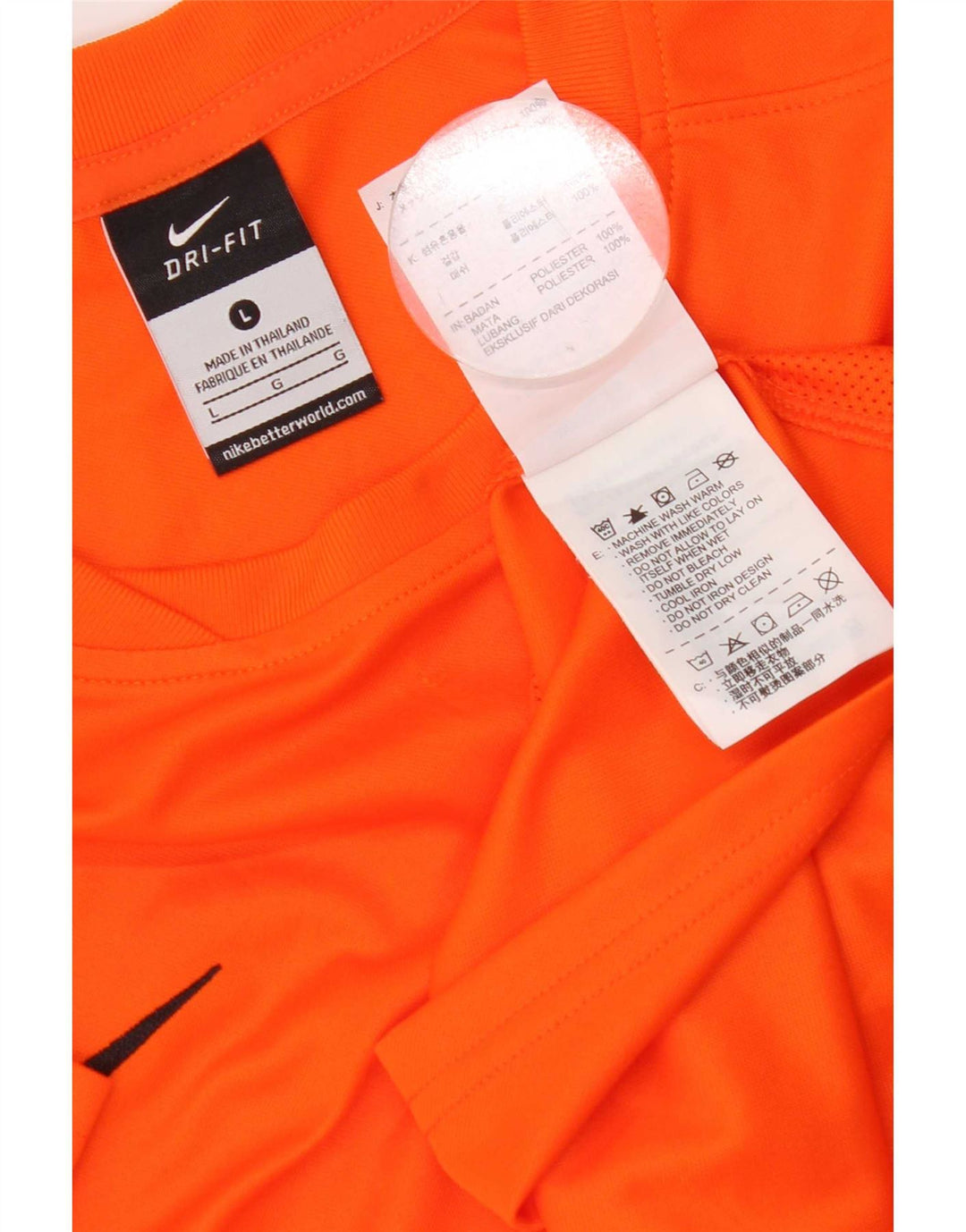 Camiseta Nike Mujer Graphic Top Grande Naranja Poliéster