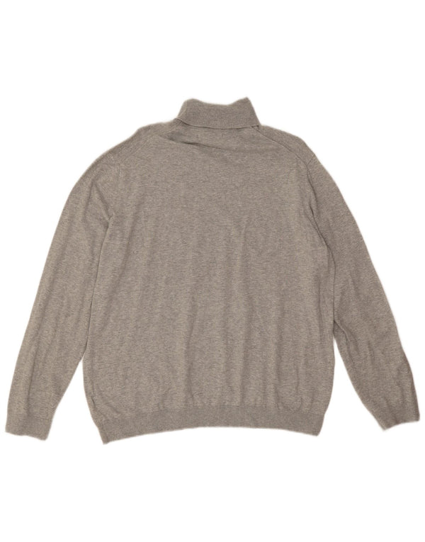 Marks & Spencer Jersey con cuello vuelto para hombre XL Algodón gris