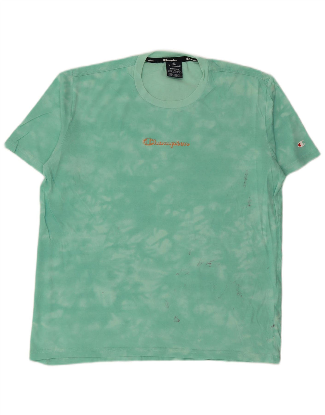 CHAMPION Camiseta para hombre Top Medium Green Tie Dye