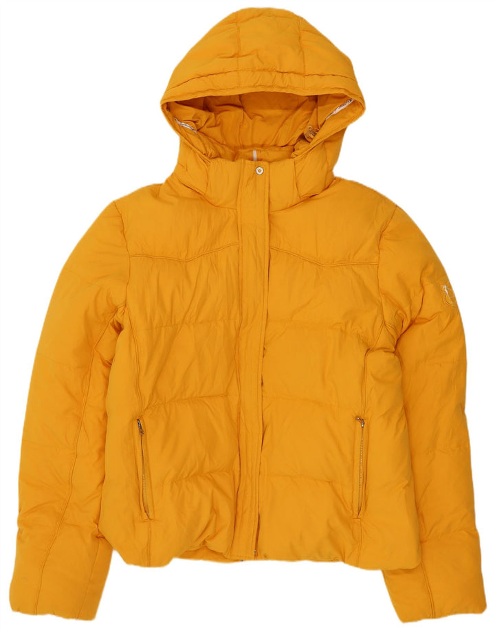 Champion Chaqueta Acolchada Con Capucha Para Mujer ES 40 XL Poliéster Amarillo