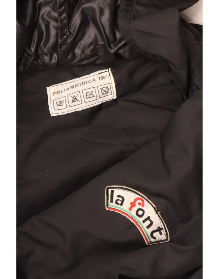 La Font Chaqueta Racer con capucha para hombre UK 38 Medium Black Colourblock Poliamida