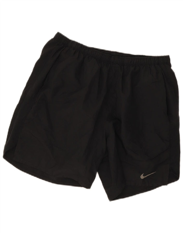Nike Dri Fit - Pantalones cortos deportivos para hombre, talla grande, color negro