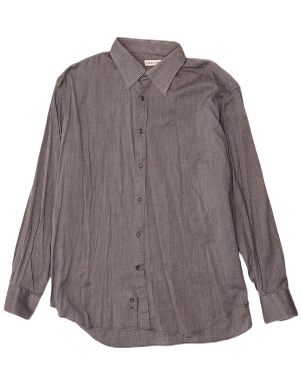 CERRUTI 1881 Camisa Hombre Talla 18 2XL Gris Algodón