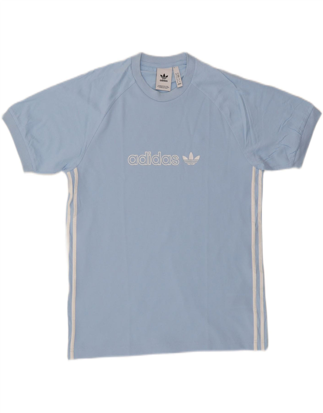 ADIDAS Camiseta gráfica para hombre Top Algodón azul medio
