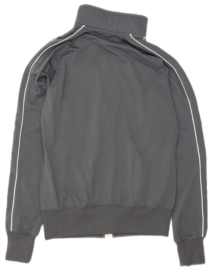 Nike Mujer Graphic Chándal Top Chaqueta Pequeña Gris Poliéster