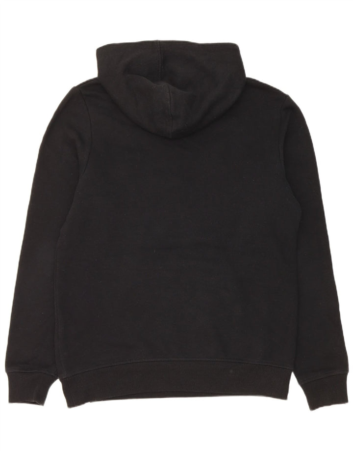Jack & Jones Hombre Zip Neck Graphic Sudadera con capucha Jumper Medium Negro Poliéster