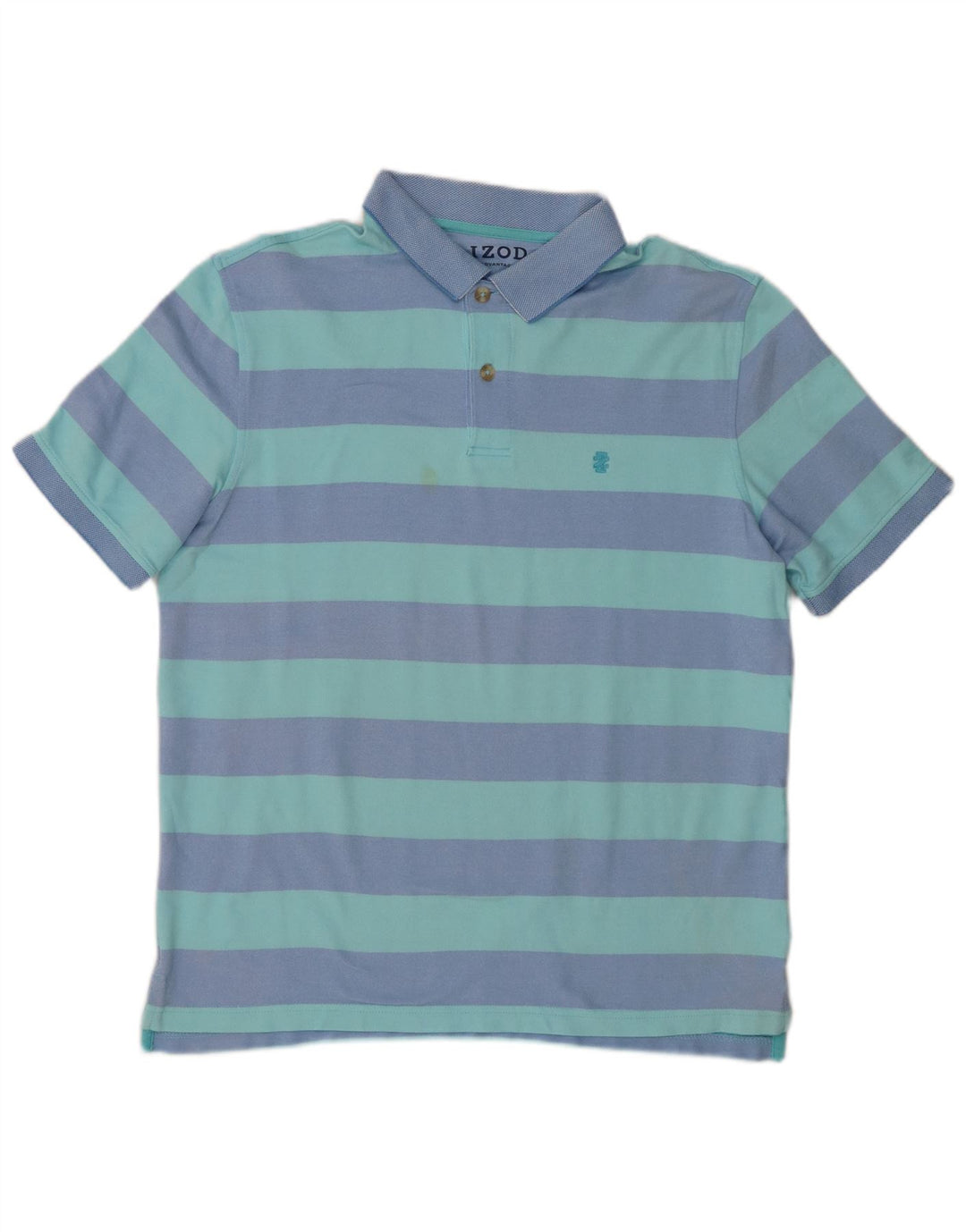 Polo Izod Hombre De Algodón A Rayas Azul Grande