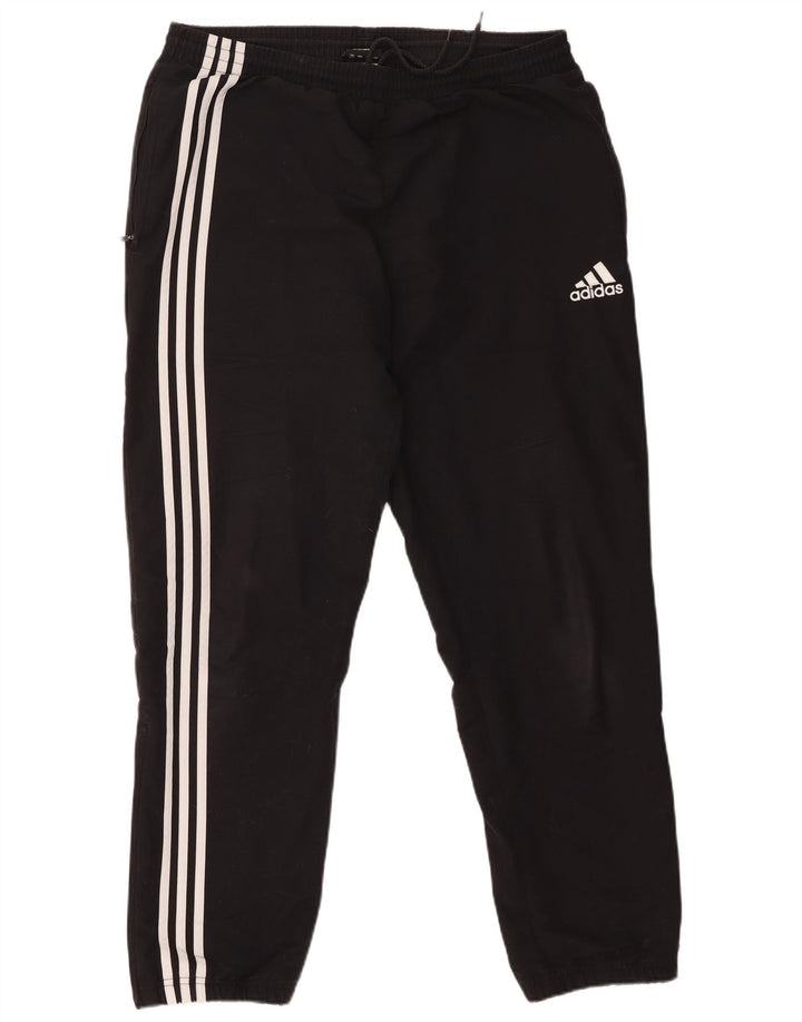 Adidas Pantalones de chándal para hombre Joggers UK 40/42 Medium Negro Poliéster