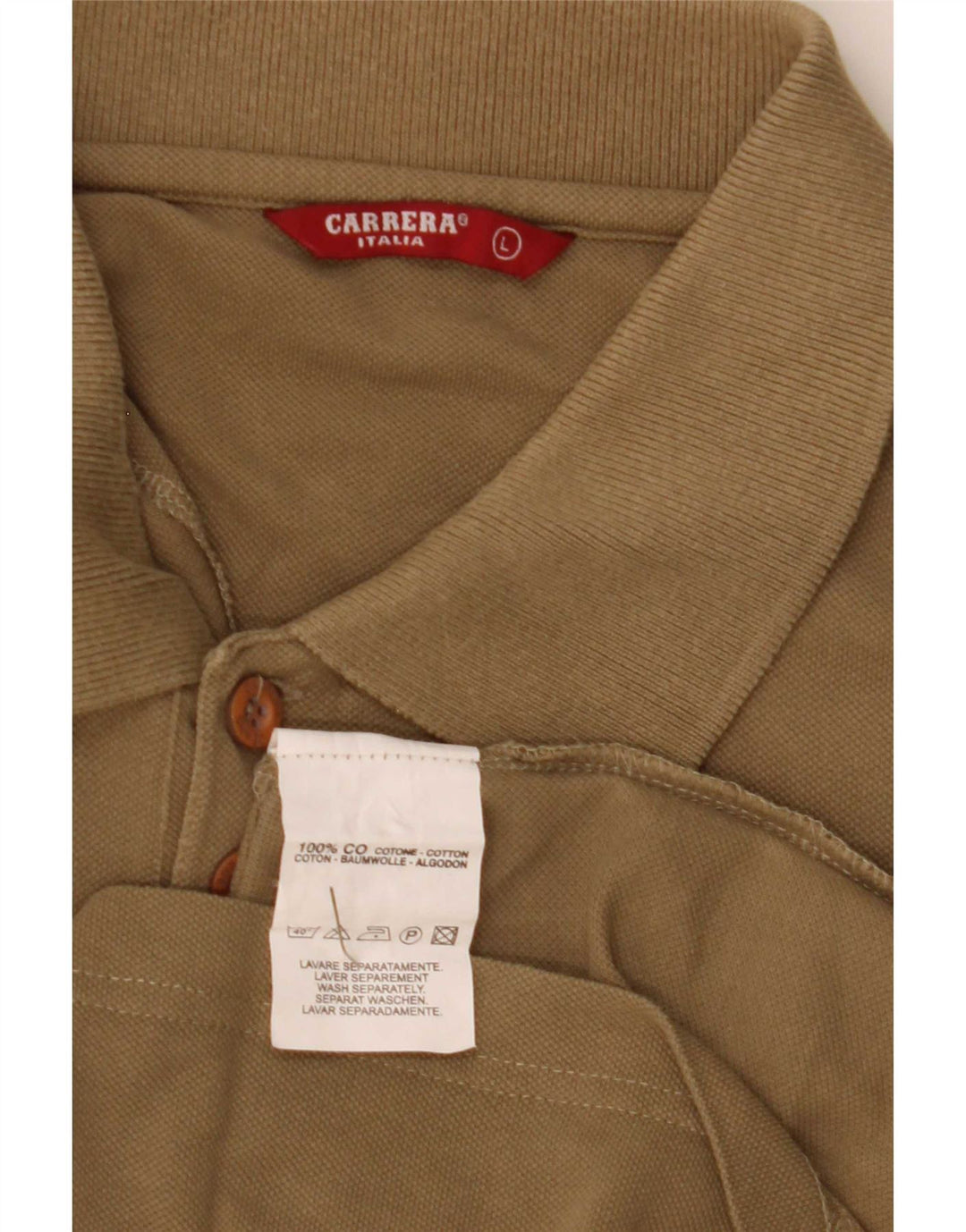 Polo Carrera Hombre Grande Algodón Verde