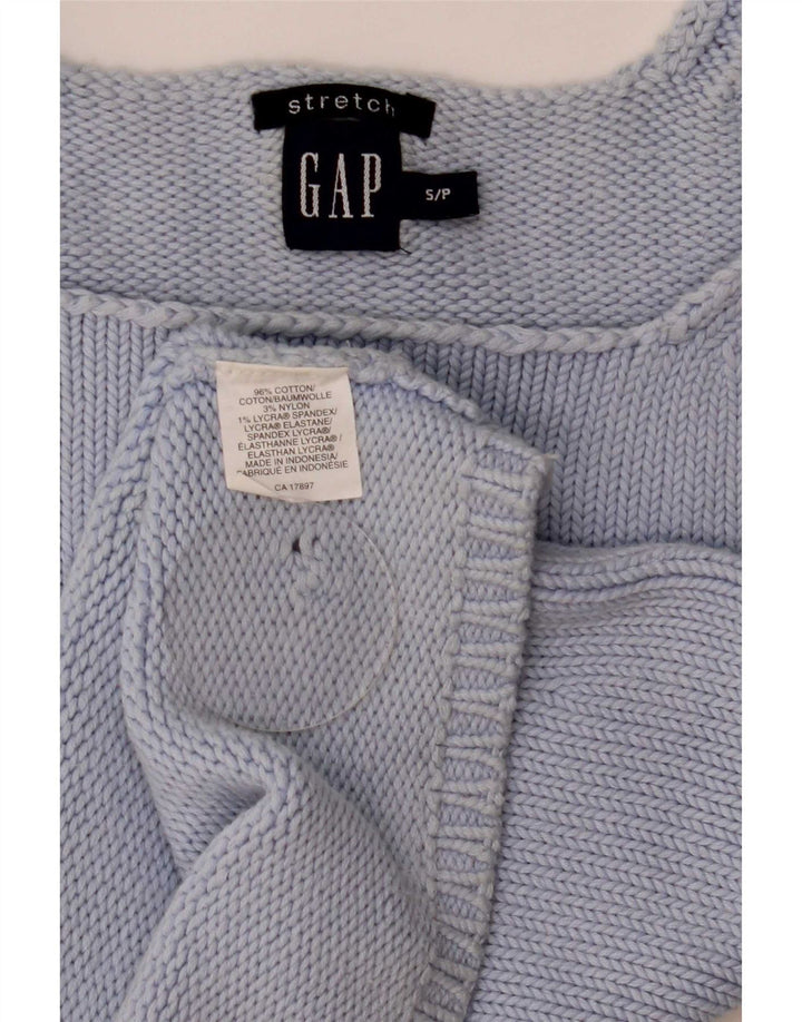 Gap Top corto de punto para mujer UK 8 Small Algodón azul