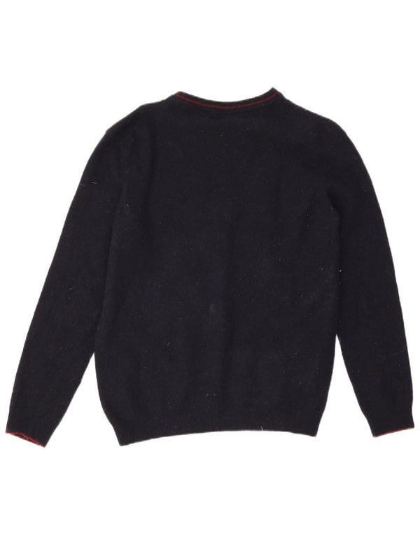 Timberland Jersey gráfico con cuello redondo para mujer, talla 44, talla mediana, azul marino