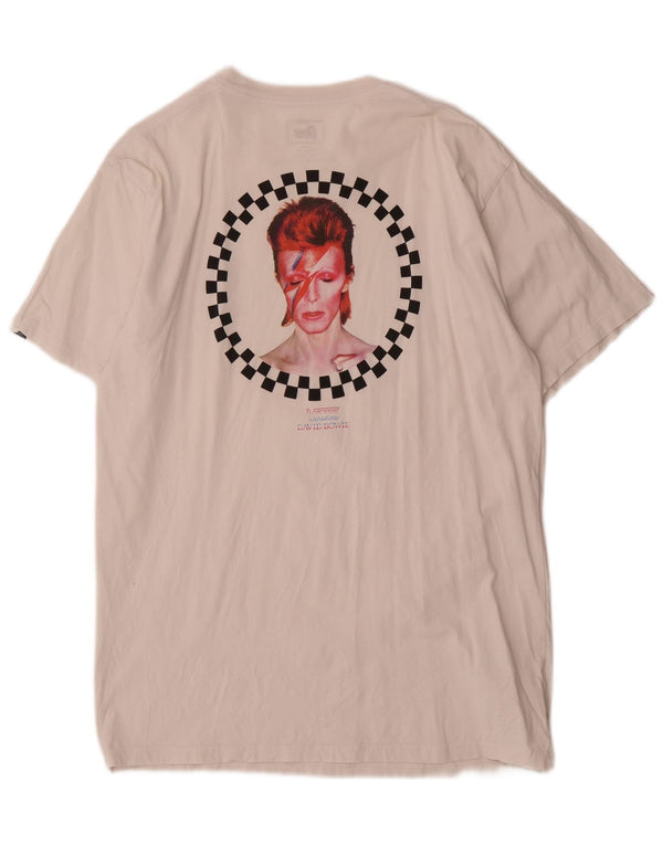 Vans Camiseta con gráfico de ajuste clásico para hombre Top grande de algodón blanco