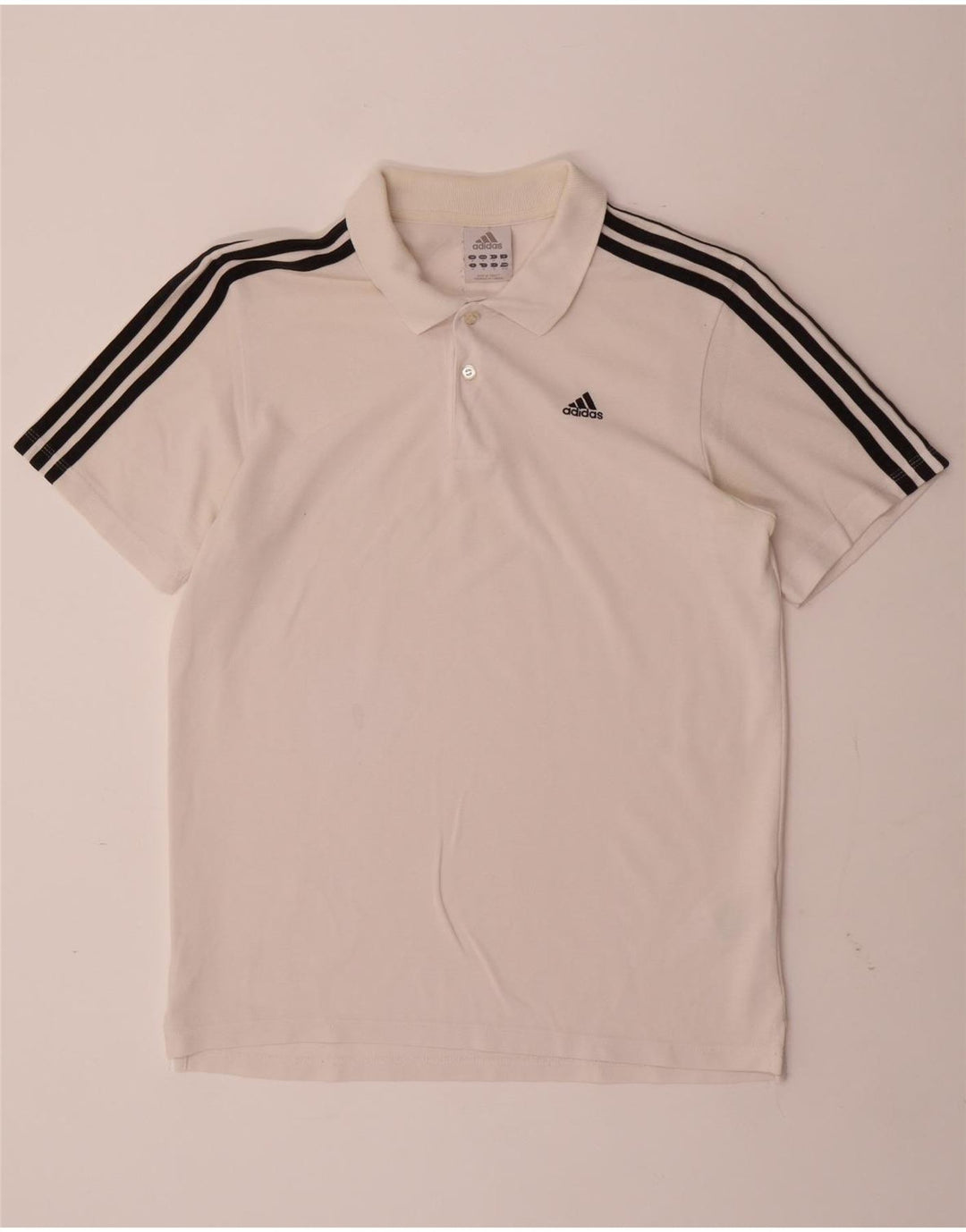 Polo ADIDAS Hombre Algodón Blanco Mediano