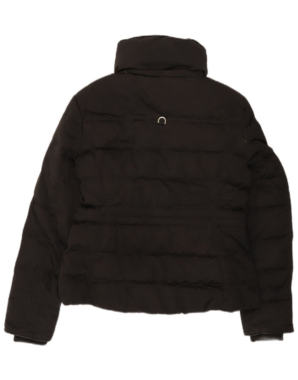 ZARA Mujer Chaqueta Acolchada ES 44 Mediana Negro Poliéster