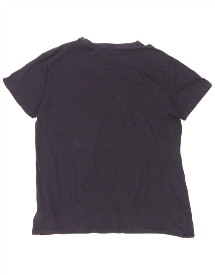Gap - Camiseta gráfica para hombre, talla grande, algodón azul marino