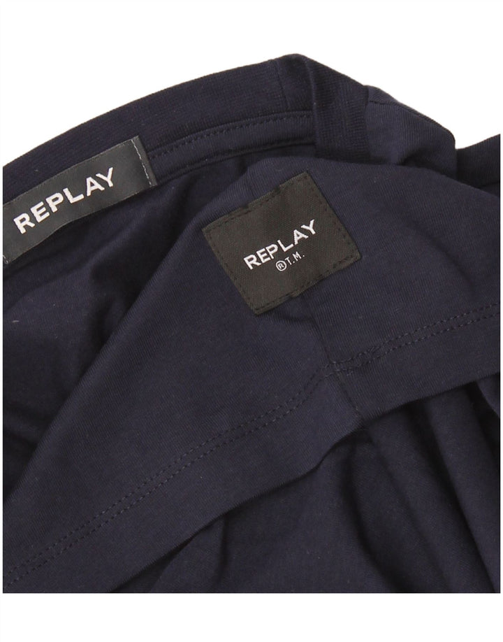 Camiseta Replay Hombre Top Medium Azul Marino