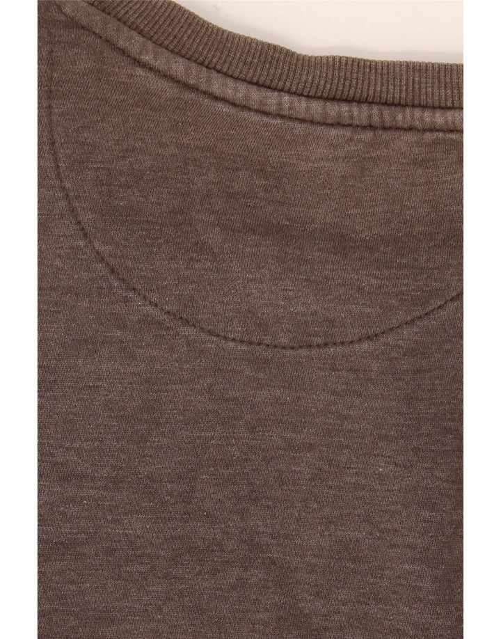 Ellesse Hombre Sudadera Gráfica Jersey De Algodón Gris Medio
