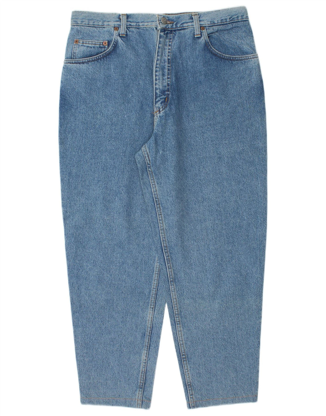 RIFLE Jeans sueltos recortados para hombre W36 L26 Algodón azul