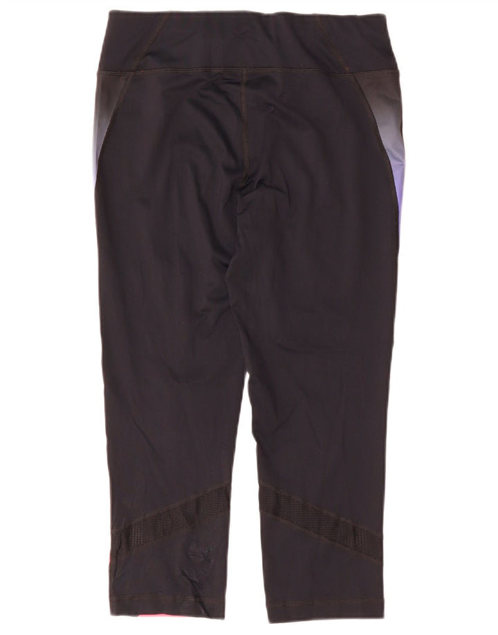 FILA Leggings capri para mujer UK 40 Medium Azul marino Colorblock