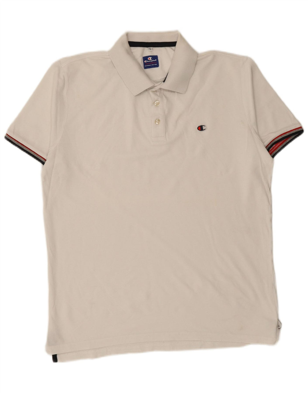 CHAMPION Polo para hombre grande blanco