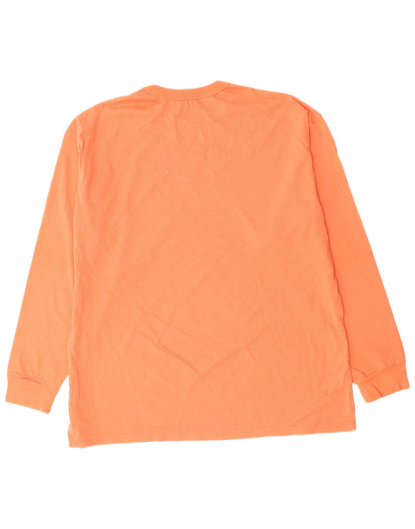 NIKE Camiseta holgada de manga larga para hombre XL Algodón rosa