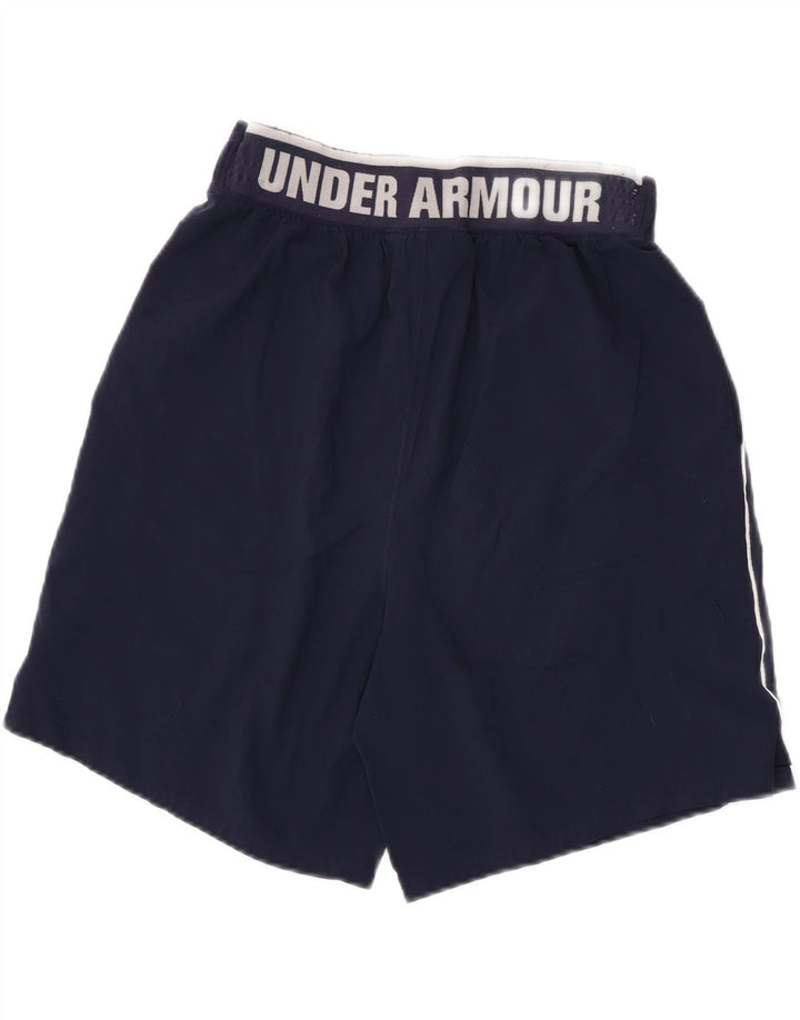 Under Armour Pantalones cortos deportivos Heat Gear Graphic para hombre Poliéster azul marino mediano