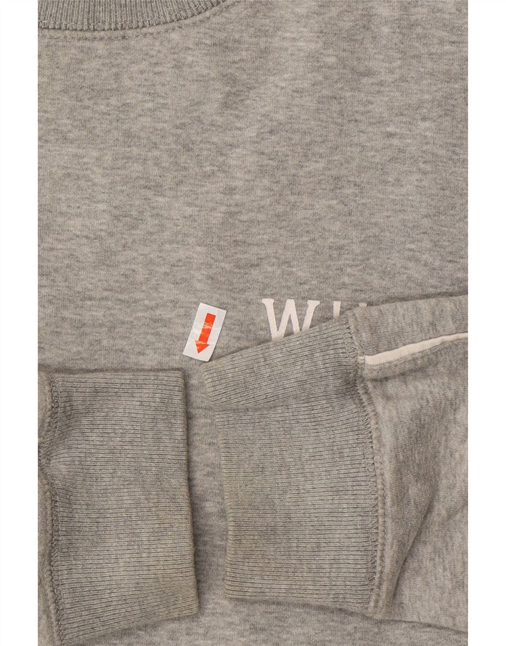 JACK WILLS Sudadera para mujer Jumper UK 12 Algodón gris medio