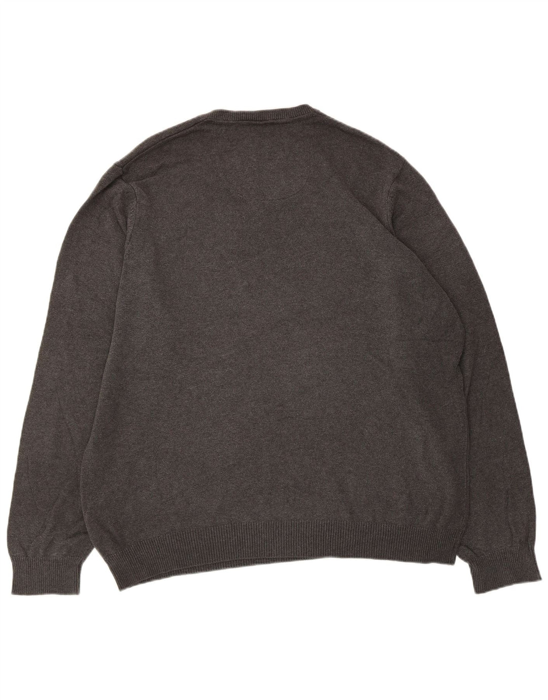 Marks & Spencer Jersey con cuello en V para hombre XL Algodón gris