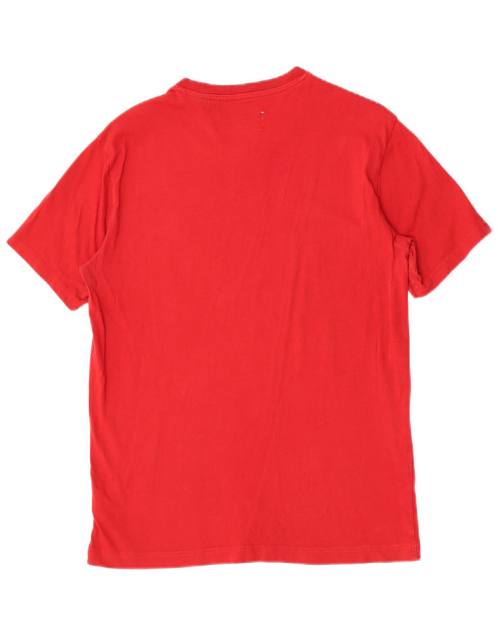 Penguin - Camiseta para hombre, talla pequeña, algodón rojo