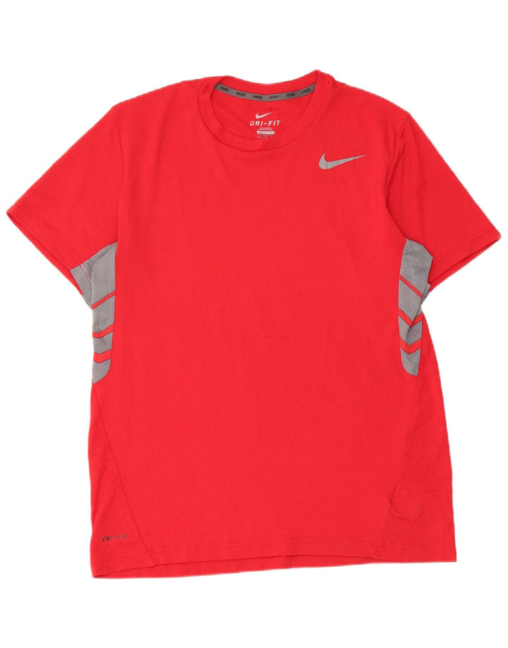 Camiseta Nike Dri Fit para hombre, talla grande, color rojo, poliéster