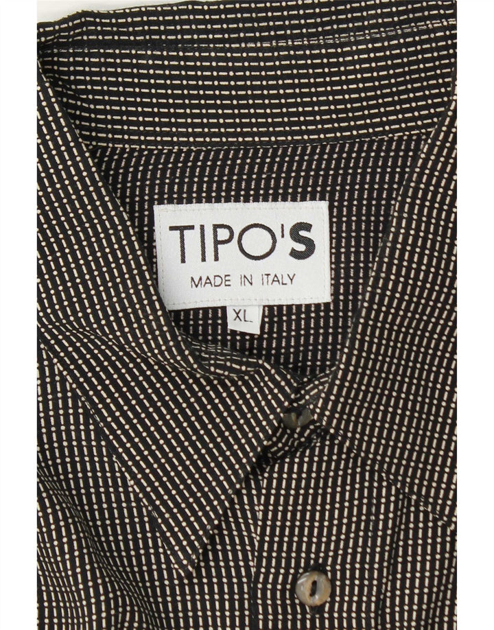 Camisa Tipo' S Hombre XL Rayas Negras